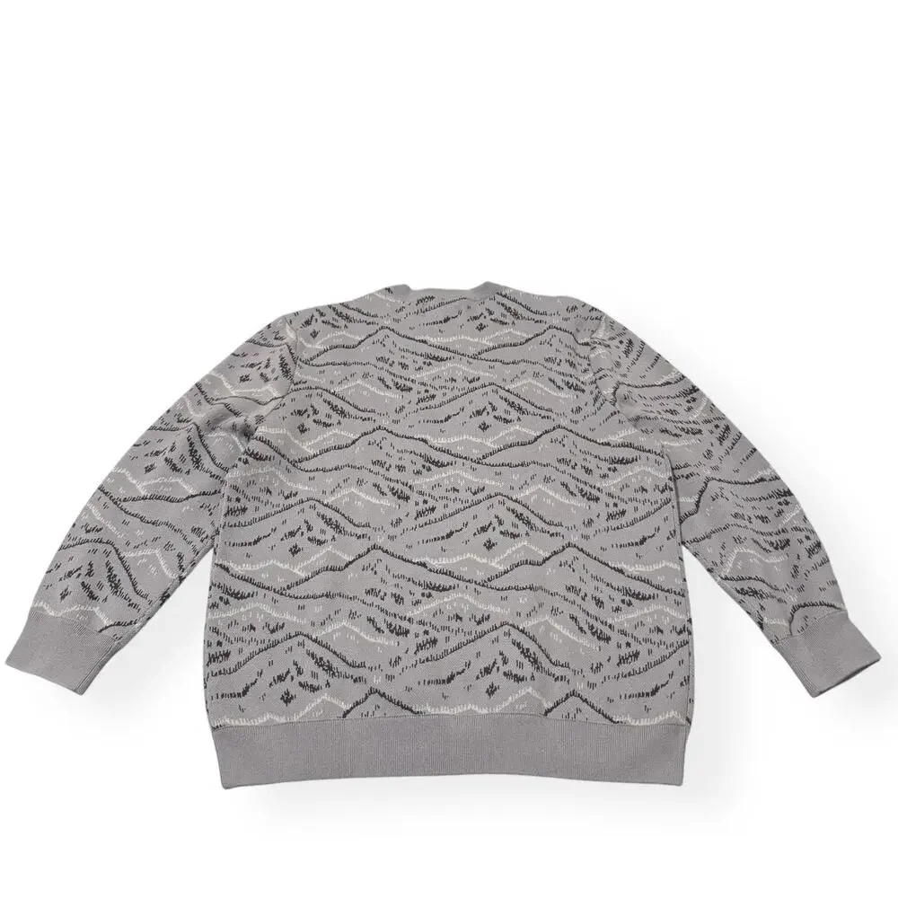 Mizzen+ Main Hillcrest Crewneck Sweater Gray Men's Size XXL New